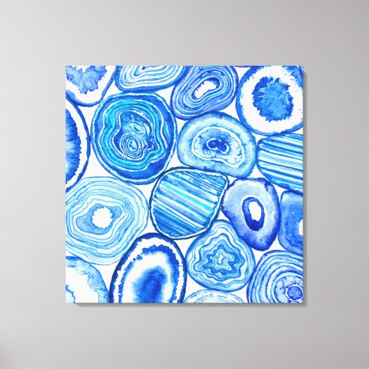 Toile Tranches d'agate bleue (Recto)