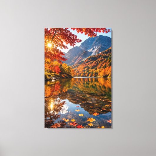 Toile Tranquil Autumn Mountains Crisp Alpine Air Artwork (Recto)