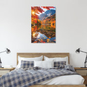 Toile Tranquil Autumn Mountains Crisp Alpine Air Artwork (Insitu(Chambre))