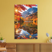 Toile Tranquil Autumn Mountains Crisp Alpine Air Artwork (Insitu(Salon))