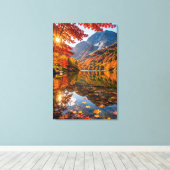 Toile Tranquil Autumn Mountains Crisp Alpine Air Artwork (Insitu (Plancher de Bois))