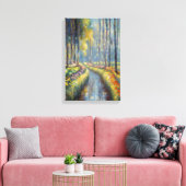 Toile Tranquil River Path Impressionniste Paysage Art (Insitu(Salon))