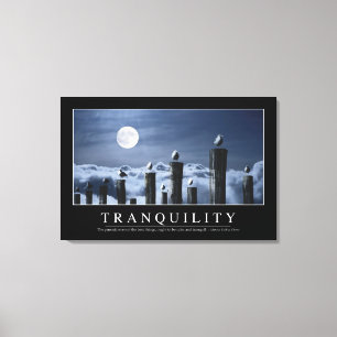 Toile Tranquilité : Citation inspirée