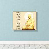 Toile Tranquille l'esprit et l'âme parlera le moine (Insitu (Plancher de Bois))