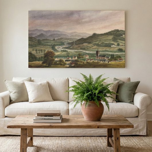 Toile Tranquille sérénité : "Bâtiment" d'Alphonse Dousse