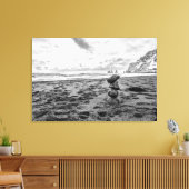 Toile Tranquille sérénité : Plage Cairn (Insitu(Salon))