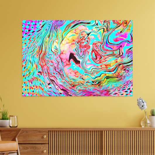 Toile Tranquillité Abstrait Fluid Art (Insitu(Salon))