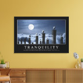 Toile Tranquillité : Citation inspirante (Insitu(Salon))