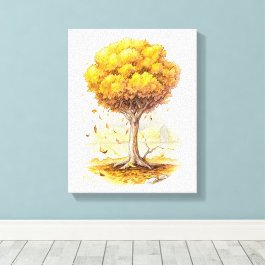 Toile Tranquillité d'or (Insitu (Plancher de Bois))