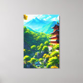 Toile Tranquillité impériale : l'étreinte de la nature (Recto)