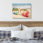 Toile transat réflexion dans les lunettes de soleil avia (Insitu(Chambre))