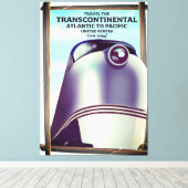 Toile Transcontinental Railroad USA. (Insitu (Plancher de Bois))
