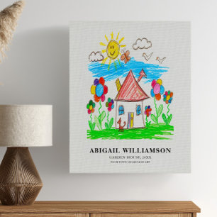 Toile Transformez le dessin de votre enfant en un style