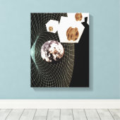 Toile Transition vers une autre dimension (Insitu (Plancher de Bois))