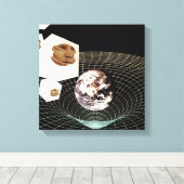 Toile Transition vers une autre dimension (Insitu (Plancher de Bois))