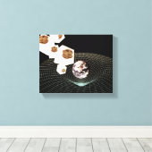 Toile Transition vers une autre dimension (Insitu (Plancher de Bois))