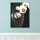 Toile Transition vers une autre dimension (Insitu (Plancher de Bois))