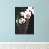 Toile Transition vers une autre dimension (Insitu (Plancher de Bois))