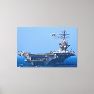 Toile TRANSPORTEUR D'AÉRONEF AMÉRICAIN - CVN-68 32x48