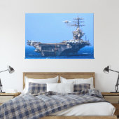 Toile TRANSPORTEUR D'AÉRONEF AMÉRICAIN - CVN-68 40x60 (Insitu(Chambre))