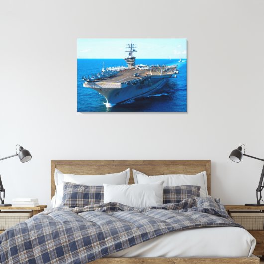 Toile TRANSPORTEUR D'AÉRONEF AMÉRICAIN - CVN-69 24x36 (Insitu(Chambre))