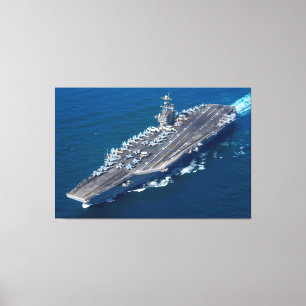 Toile TRANSPORTEUR D'AÉRONEF AMÉRICAIN - CVN-74 40x60