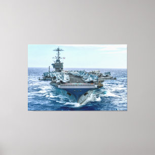 Toile TRANSPORTEUR D'AÉRONEF AMÉRICAIN - CVN-75 40x60