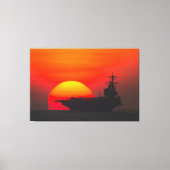 Toile TRANSPORTEUR D'AÉRONEF AMÉRICAIN - CVN-77 40x60 (Recto)