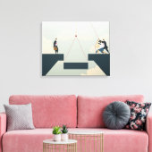 Toile Travail d'équipe d'entreprise (Insitu(Salon))