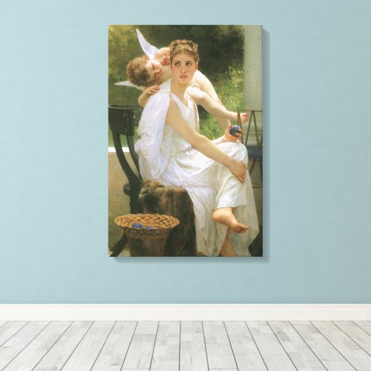 Toile Travail interrompu par Bouguereau, Portrait d'ange (Insitu (Plancher de Bois))