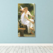Toile Travail interrompu par Bouguereau, Portrait d'ange (Insitu (Plancher de Bois))
