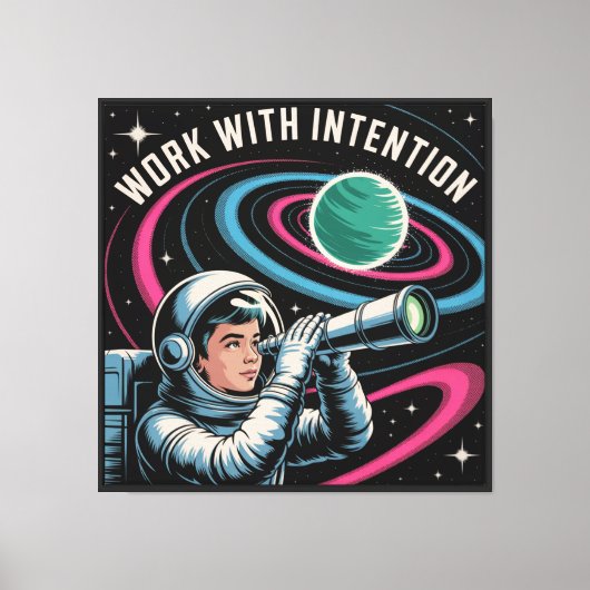 Toile Travailler avec Intention (Recto)