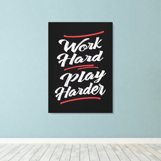Toile Travailler dur plus dur (Insitu (Plancher de Bois))