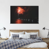 Toile Travaux d'incendie 2- Fête de l'Indépendance (Insitu(Chambre))