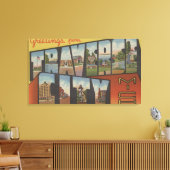 Toile Traverse City, Michigan - Scènes de grandes lettre (Insitu(Salon))