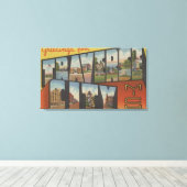 Toile Traverse City, Michigan - Scènes de grandes lettre (Insitu (Plancher de Bois))