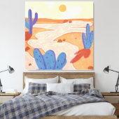 Toile Traverser le désert peint (Insitu(Chambre))