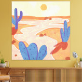 Toile Traverser le désert peint (Insitu(Salon))