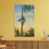 Toile Traverser l'épinette géante sur 60 mètres. Voile (Insitu(Salon))