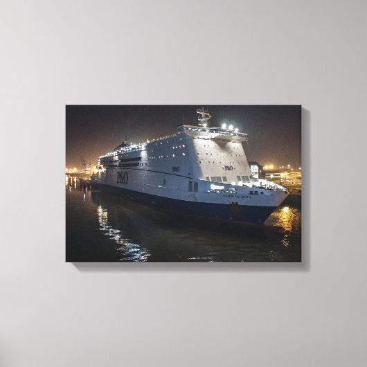 Toile Traversier P&O Pride of Hull de nuit (Recto)