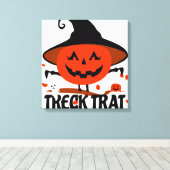 Toile Treck Trat Citrouille Sourire (Insitu (Plancher de Bois))