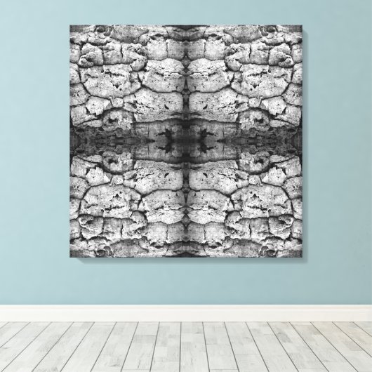 Toile Tree Bark Black And White Photo Closeup Pattern (Insitu (Plancher de Bois))