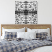 Toile Tree Bark Black And White Photo Closeup Pattern (Insitu(Chambre))