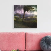 Toile Tree Blowing in the Wind During a Thunder Storm (Insitu(Salon))