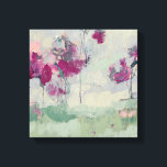 Toile Treeline Fuchsia<br><div class="desc">Fuchsia Treeline I par Jennifer Goldberger. Représentation Abstraite de formes de fuschia arborées contre un arrière - plan muet, faite dans un style de peinture.</div>