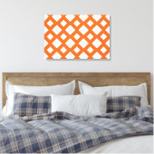 Toile treillis orange en blanc (Insitu(Chambre))