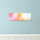 Toile Trendy Colorful Art Abstrait Moderne Jaune Vert (Insitu (Plancher de Bois))