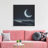 Toile Très belle lune | Zazzle_Growshop. (Insitu(Salon))