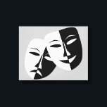 Toile Très Cool Comédie et Tragédie Masques Théâtres<br><div class="desc">C'est une comédie très Cool et de la tragédie Masques de théâtre enveloppé toile</div>