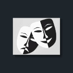 Toile Très Cool Comédie et Tragédie Masques Théâtres<br><div class="desc">C'est une comédie très Cool et de la tragédie Masques de théâtre enveloppé toile</div>